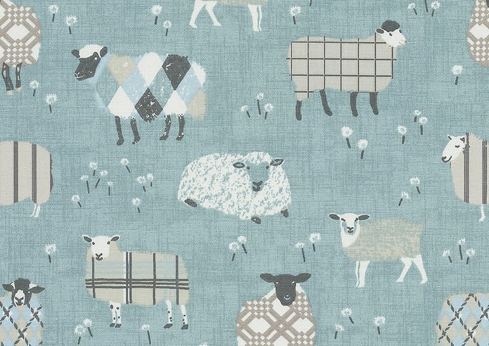 Baa Baa, Duckegg - Twist&Fit Roman Blind - Image 7